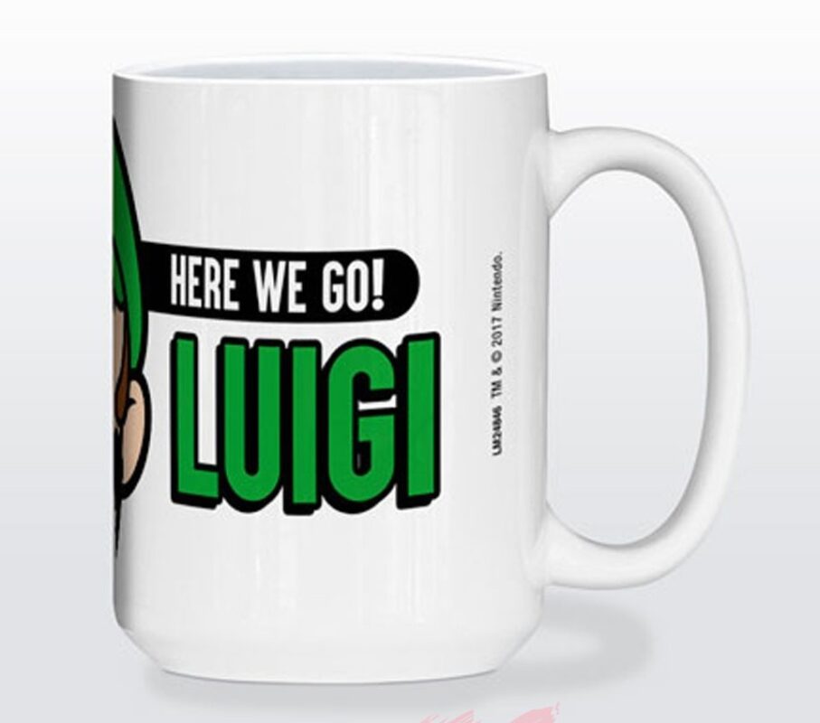 Super Mario Here We Go Luigi 15oz MUGS B3 STORE