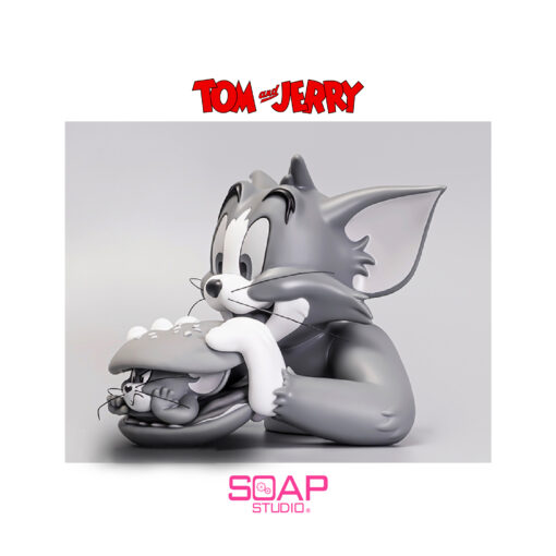 Soap Studio – Tom and Jerry Burger Vinyl Figure Grey Colour Ver. (Winter Exclusive) CA101G