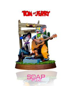 Tom and Jerry Cowboy Statue
