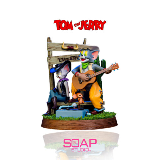 Tom and Jerry Cowboy Statue