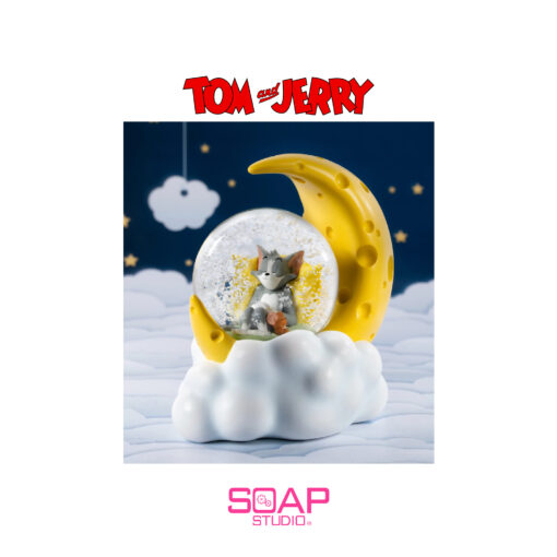 Soap Studio CA301 Tom and Jerry: Cheese Moon Snow Globe