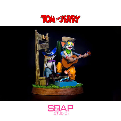 Tom and Jerry Cowboy Statue