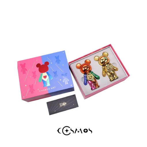 COSMOS ART 2PCS Interstellar Bear Mixed Color Toys Decorate Gifts For Lover