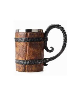Retro-Viking-Stainless-Steel-Coffee-Cup-Stein-Tankard