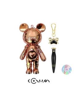 Interstellar Bear Electroplating Ornament Set 145mm Creative Gift Audio Display Toy Doll Puppet Hand-made Speaker