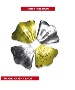 Buy online Happy new year party foil hats 24pcs amscan in kuwait