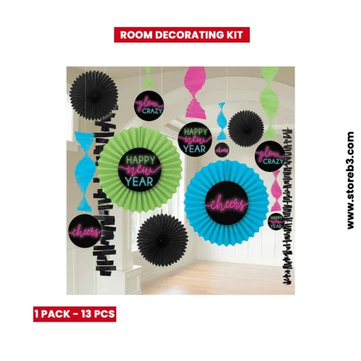Buy online Happy new year party room decorating kit 13pcs amscan in kuwait