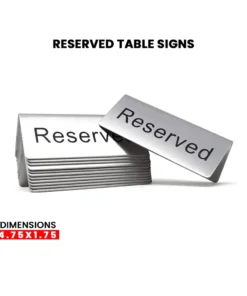 Buy table Sgns or hotel table reserved silver display in kuwait
