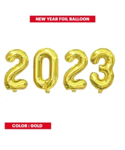 Onlin buy happy new year foil balloon in kuwait - Gold