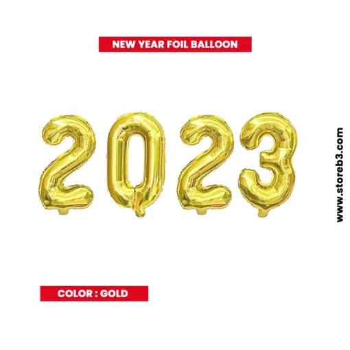 Onlin buy happy new year foil balloon in kuwait - Gold