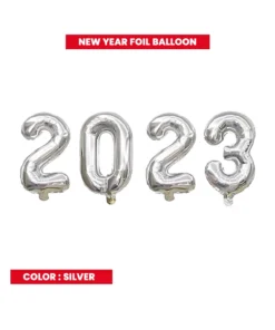 Onlin buy happy new year foil balloon in kuwait - silver