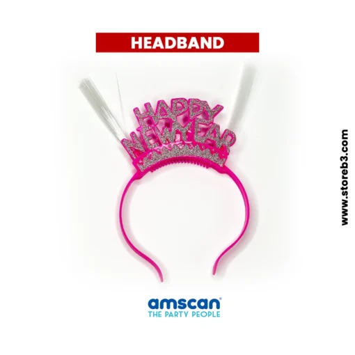Happy New Year Neon Lightup Fibre Optic Headband