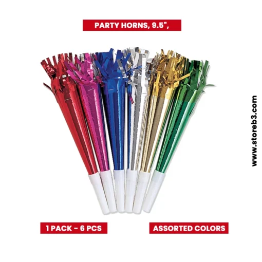online Party horns 9.5 inch asorted colors sales in kuwait