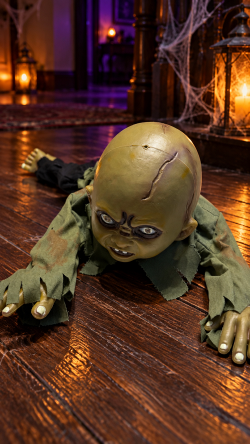 Animated Creepy Crawling Zombie Baby