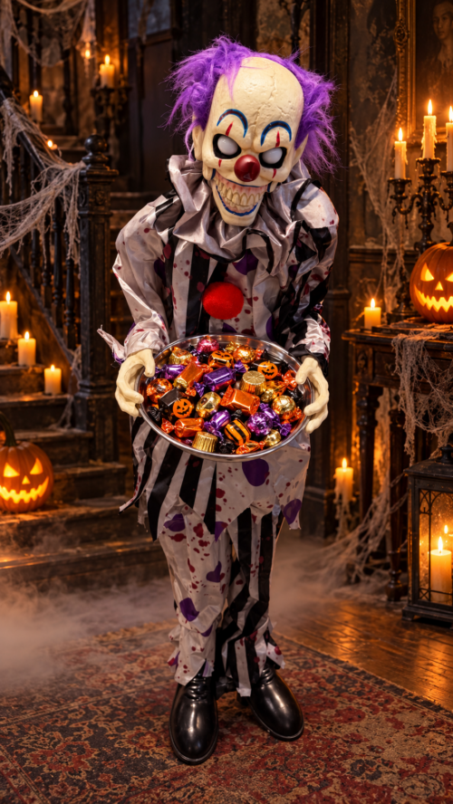 Halloween Animated LED Standing Clown