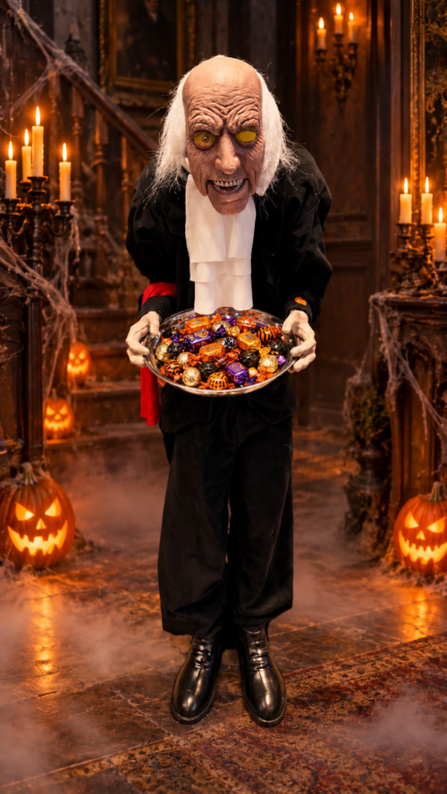 Alternative view of Halloween Scary Old Man Butler