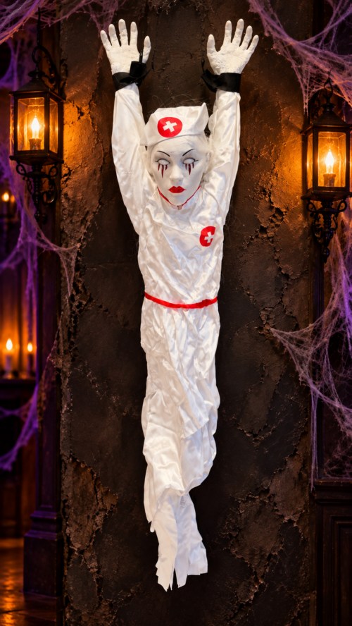 Hanging Haunted Nurse – Halloween Decoration