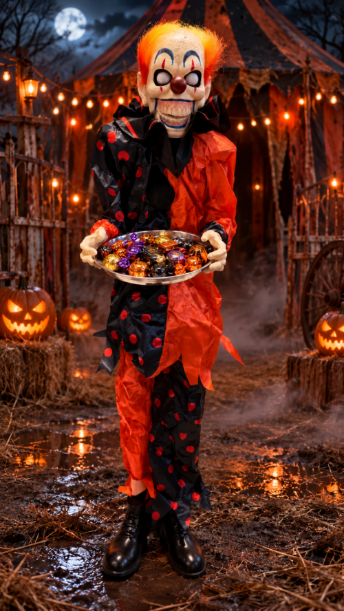 Alternative view of Halloween Animated Standing Clown Decoration