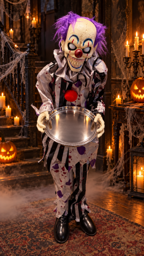Alternative view of Halloween Animated LED Standing Clown