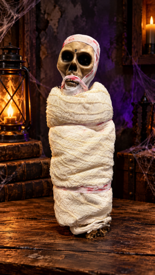 Animated Skeleton Mummy Decoration