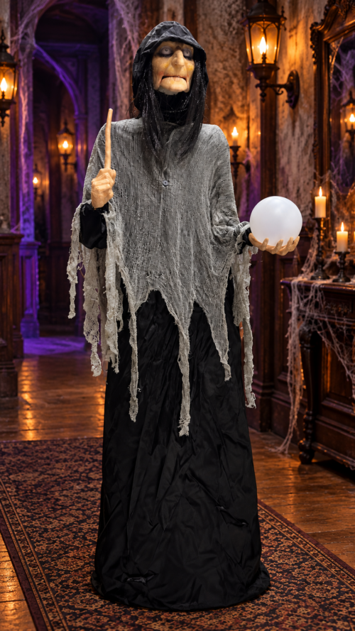 Alternative view of Halloween Animated Full size Witch