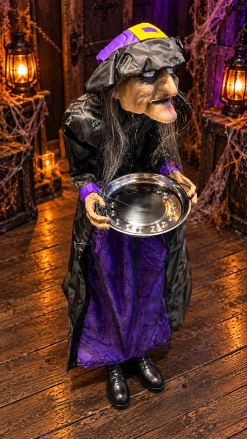 Alternative view of Animated Halloween Witch