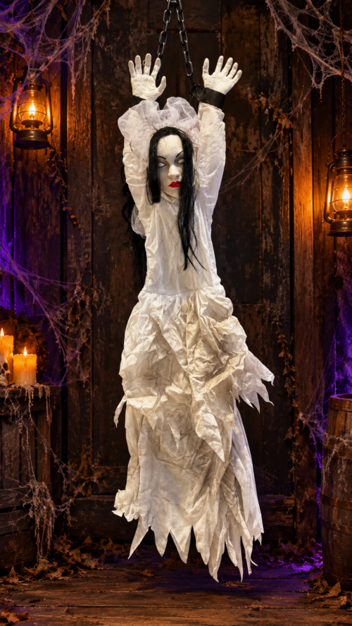 Animated Hanging Ghost Bride