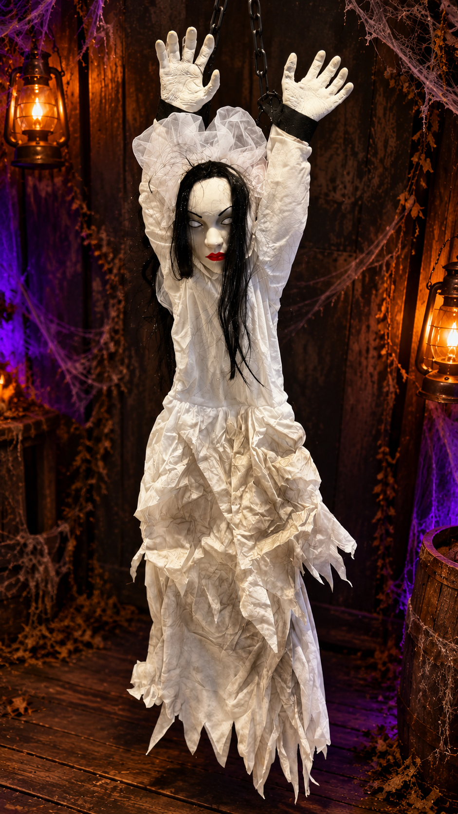 Animated Hanging Ghost Bride - Image 2